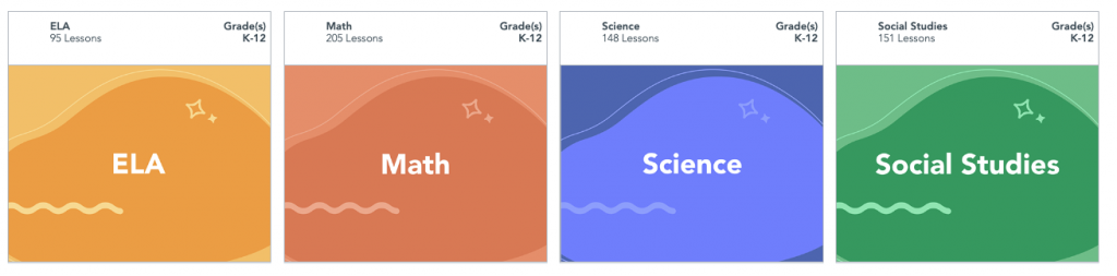 Nearpod’s Core Subject lesson series for ELA, Math, Science, Social Studies