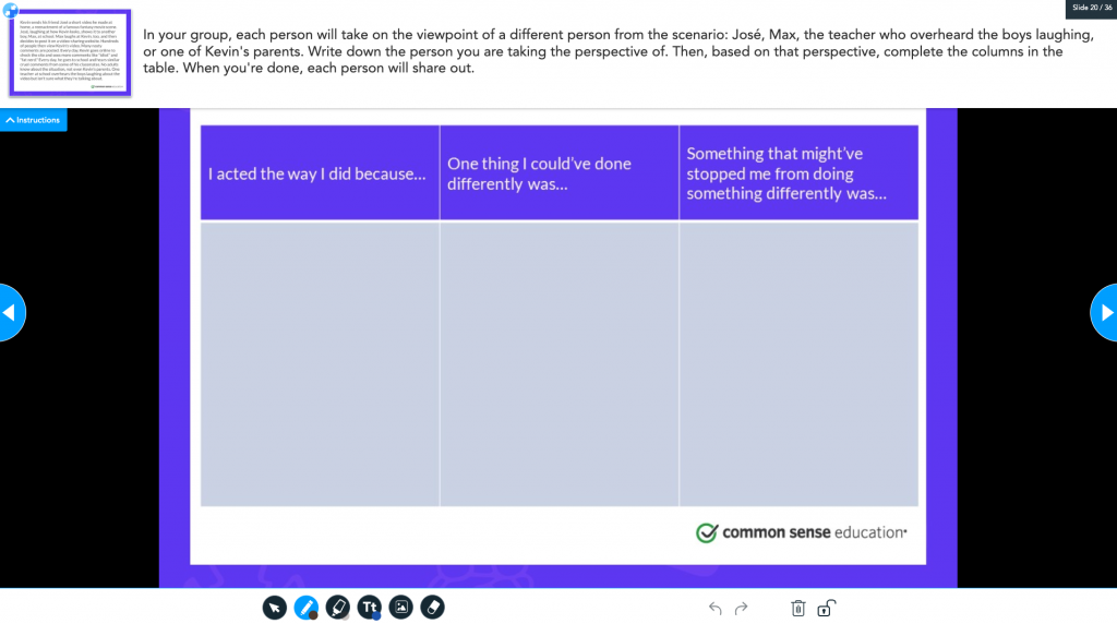 Preview of Nearpod's Common Sense Digital Citizenship Lesson: Upstanders and Allies: Taking Action Against Cyberbullying