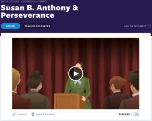 Susan B. Anthony lesson